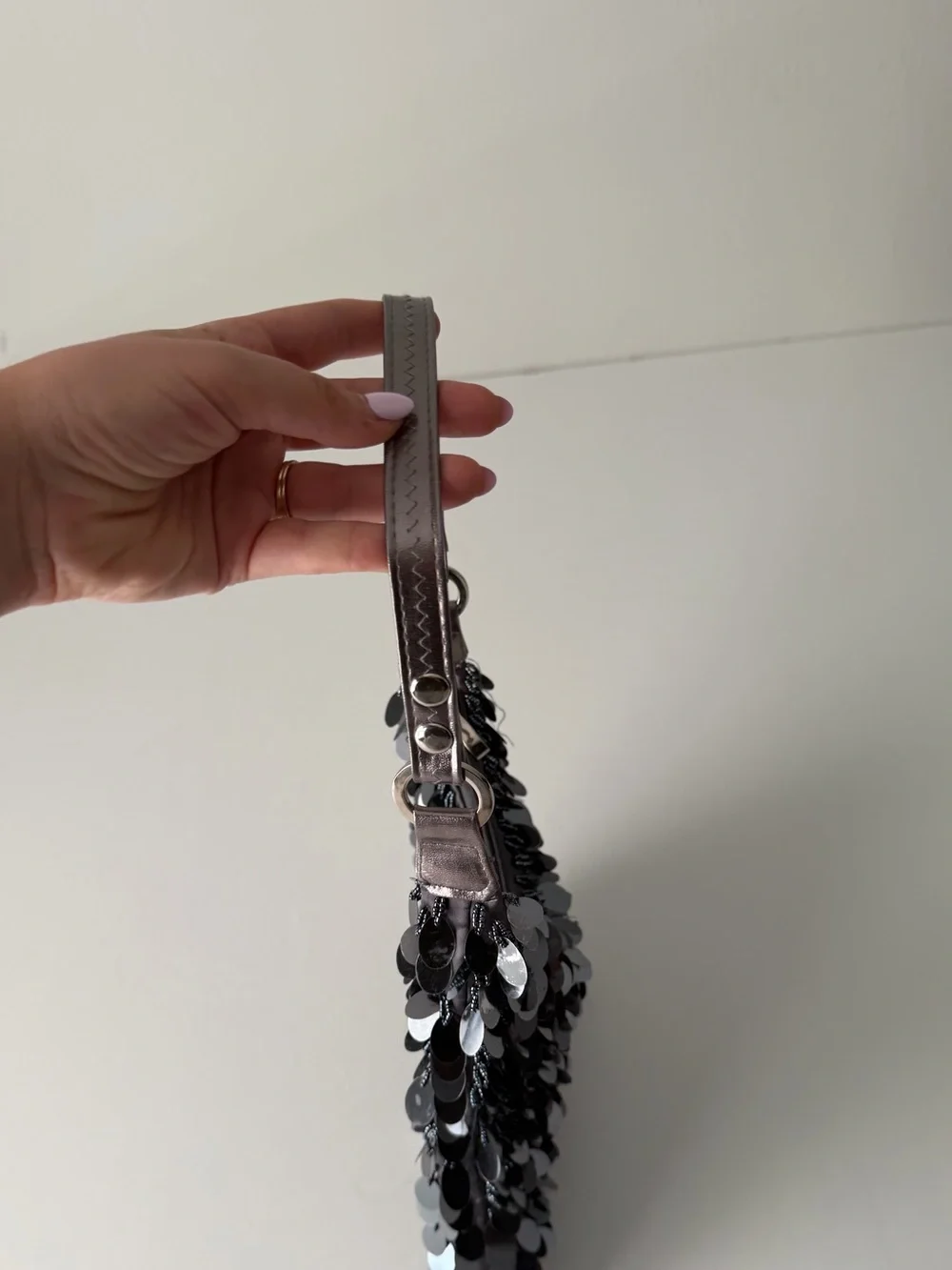 Y2K Sequin Disco Slouchy Purse